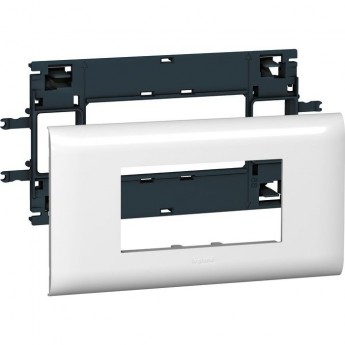 Суппорт LEGRAND Mosaic - для кабель-каналов DLP с шириной крышки 85 мм - 4 модуля, белый Суппорт LEGRAND Mosaic - для кабель-каналов DLP с шириной крышки 85 мм - 4 модуля, белый