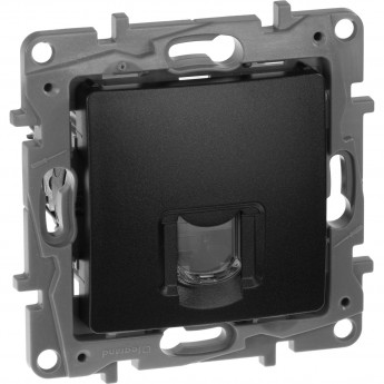Розетка LEGRAND RJ45 категория 6 UTP Etika антрацит Розетка LEGRAND RJ45 категория 6 UTP Etika антрацит