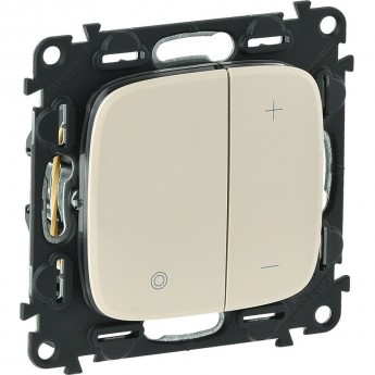 Светорегулятор LEGRAND Valena ALLURE кнопочный универсальный 400Вт без нейтрали с лицевой панелью слоновая кость Светорегулятор LEGRAND Valena ALLURE кнопочный универсальный 400Вт без нейтрали с лицевой панелью слоновая кость