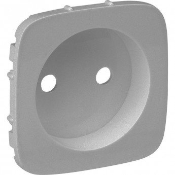 Лицевая панель силовой розетки LEGRAND Valena ALLURE 2К алюминий Лицевая панель силовой розетки LEGRAND Valena ALLURE 2К алюминий