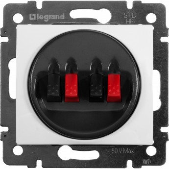 Розетка LEGRAND для колонок Valena двойная белый Розетка LEGRAND для колонок Valena двойная белый