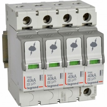 УЗИП LEGRAND T2 40KA 4P 440V с сигнальным контактом УЗИП LEGRAND T2 40KA 4P 440V с сигнальным контактом